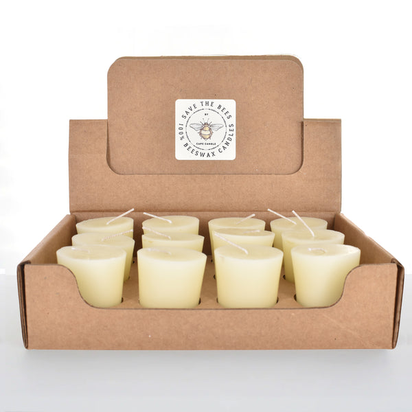 100% Beeswax Votives Box of 12